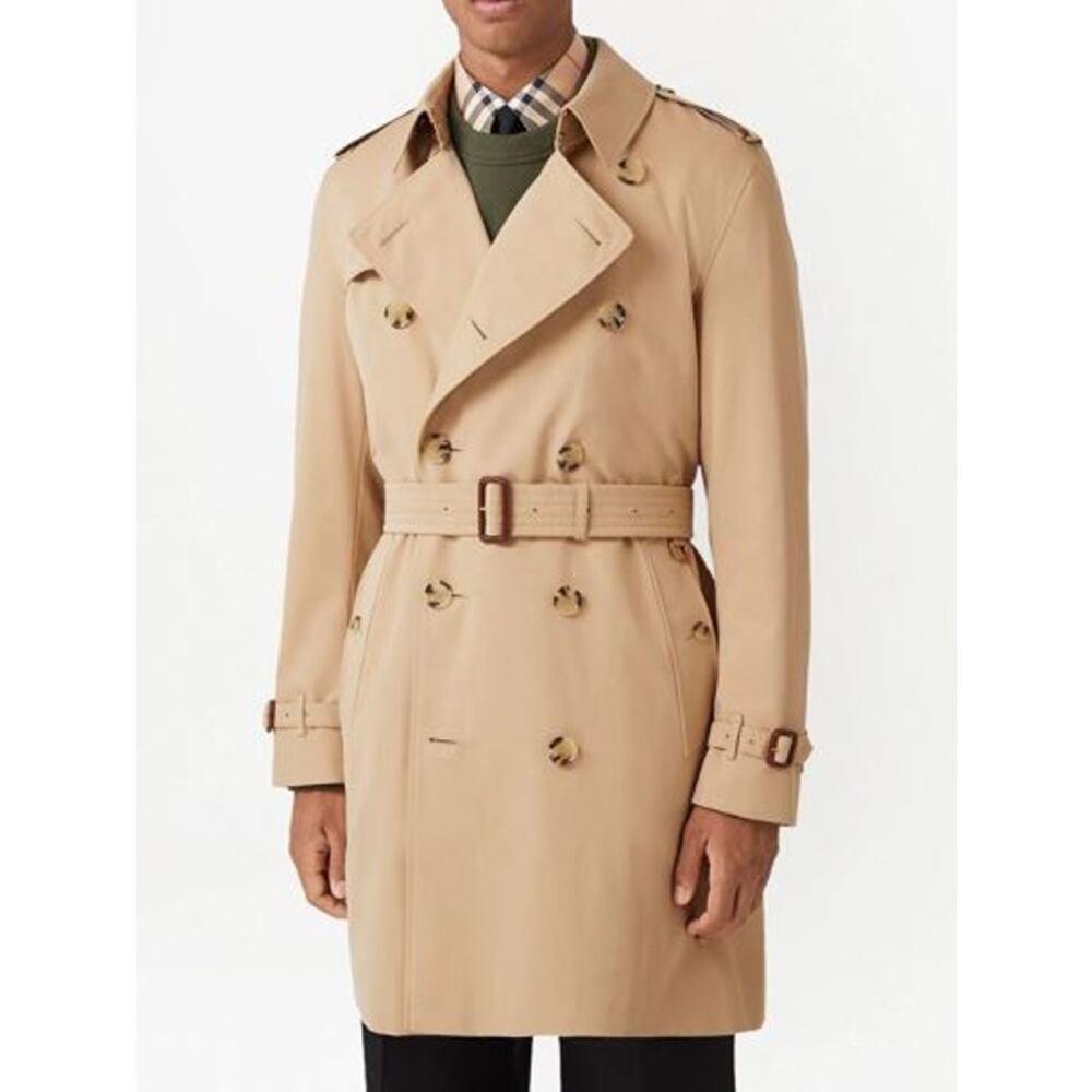 Burberry Burberrys' Trench Coat Kensington Nova Made in England sz 46R VTG Tan - Picture 1 of 16
